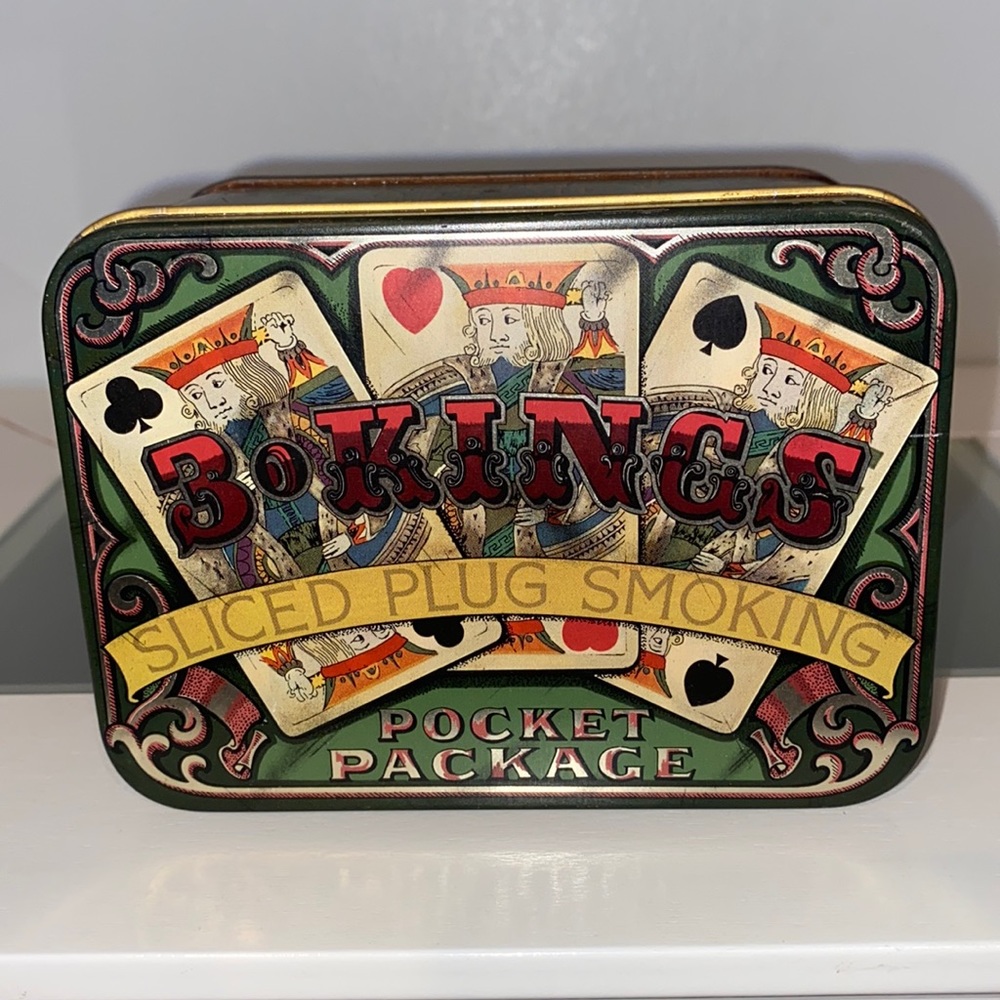 Daher England 3 Kings Tin Box Metal Tin Plain Tree Tobacco Sliced Plug Smoking